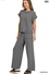 Slub Short Sleeve Tee & Long Pants Set - 3 Colors