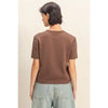 Cable Knit Short Sleeve Sweater Top - 4 Colors