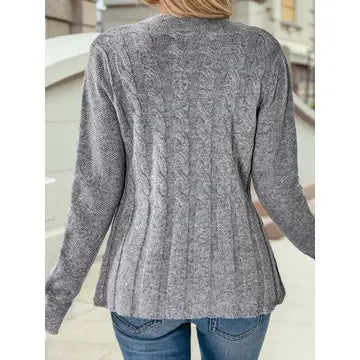 Cable Cardigan Sweater
