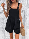 Casual Short Jumpsuit With Adjustable Straps - 3 Colors