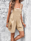 Casual Short Jumpsuit With Adjustable Straps - 3 Colors