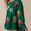 Christmas Gifts Sequin Embroidered Sweatshirt