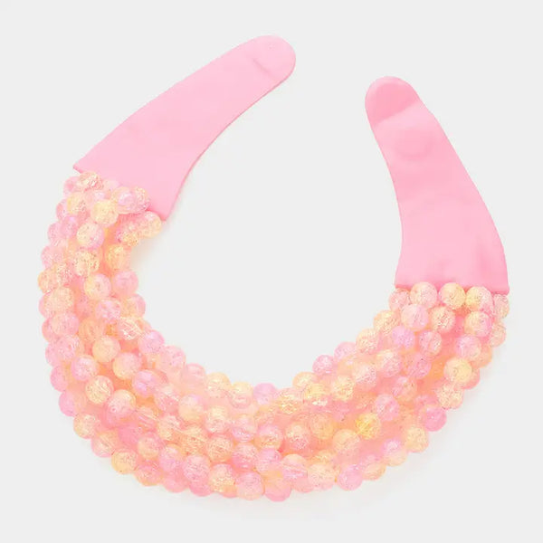 Chunky Acrylic Bead Magnetic Necklace