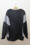 Color Block Oversized Pullover - Black Multi