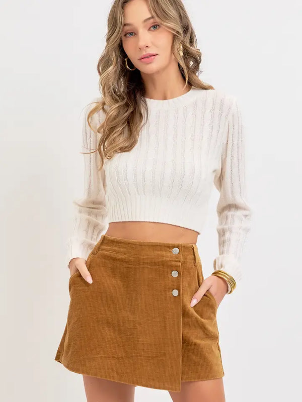 Corduroy Skort