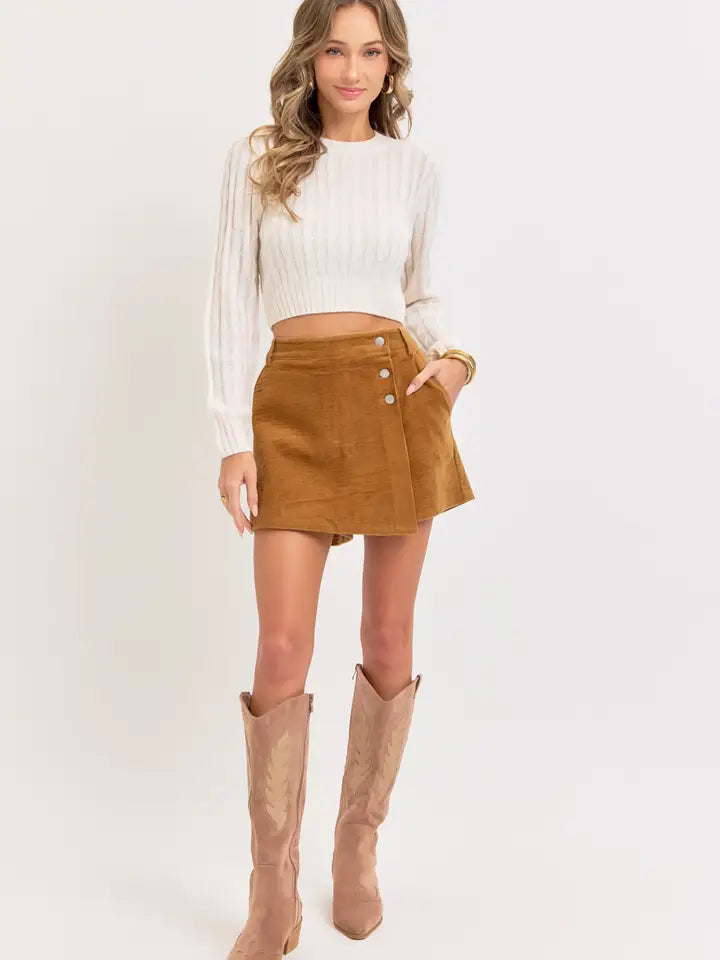 Corduroy Skort
