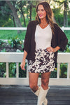 Cowhide Couture Skort