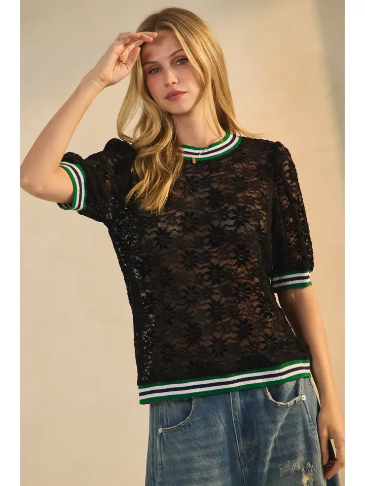 Crochet Lace Top - 2 Colors