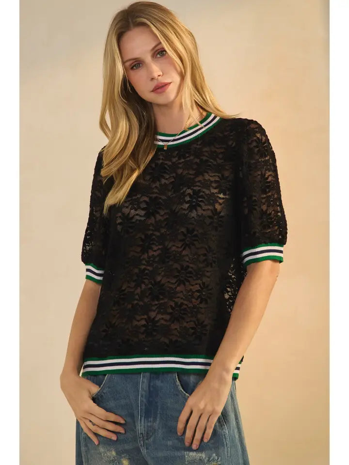 Crochet Lace Top - 2 Colors