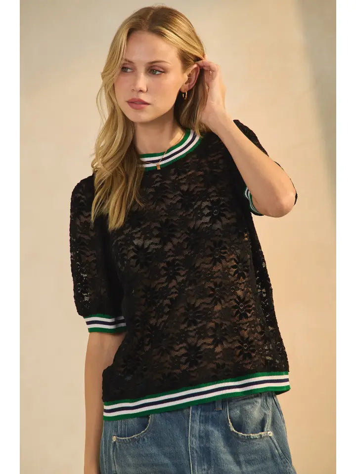 Crochet Lace Top - 2 Colors