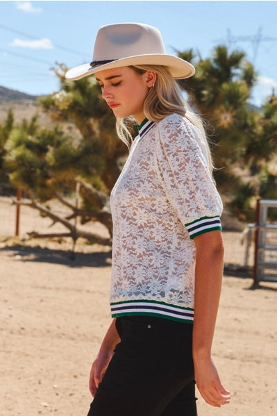 Crochet Lace Top - 2 Colors