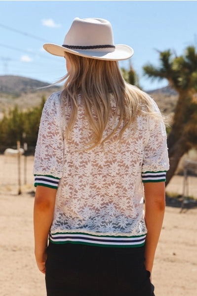 Crochet Lace Top - 2 Colors