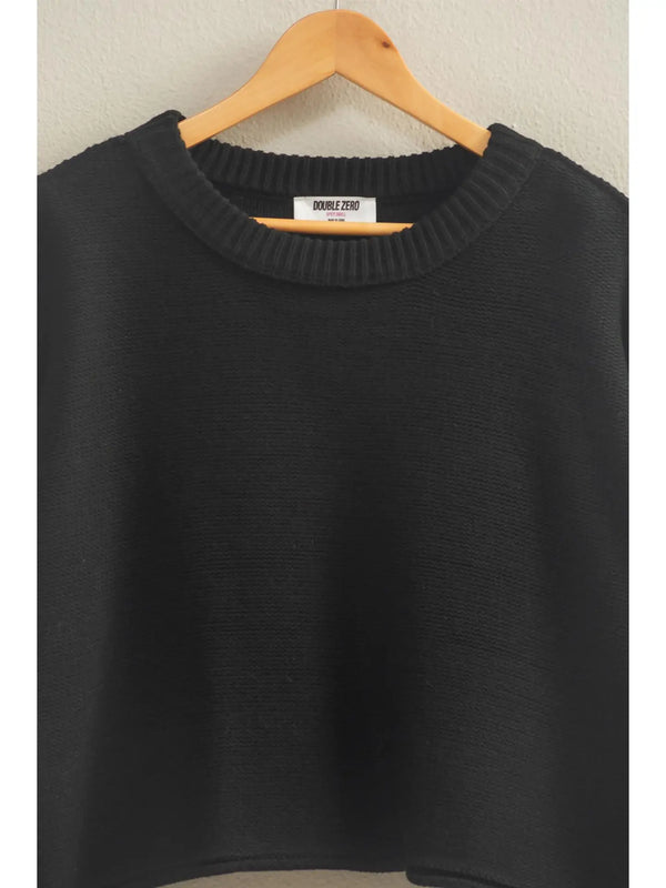 Cropped Oversized Sweater - 4 Colors
