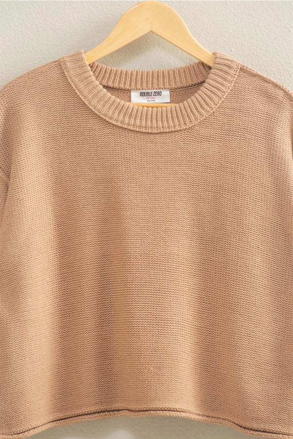 Cropped Oversized Sweater - 4 Colors