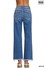 Curvy, Zenana Distressed Hem Jean