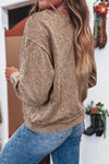Saved by Grace Letter Embroidery Mineral Wash Loose Sweatshirt
