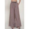 Weekend Escape Stripe Pants, Brown
