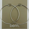 Silver Endless Hollow Hoop Earring