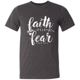 LULU MAC Faith Over Fear Dark Grey Heather Tee