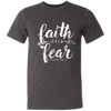LULU MAC Faith Over Fear Dark Grey Heather Tee