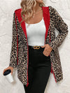 Fall Double-Sided Leopard Print Reversible Hoodie Jacket