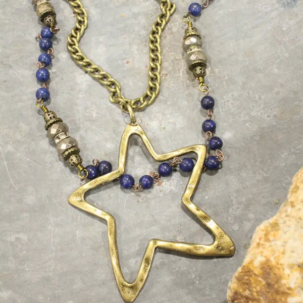 Falling Stars Layered Necklace