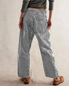 Relaxed Striped Drawstring Pants 3 Colors