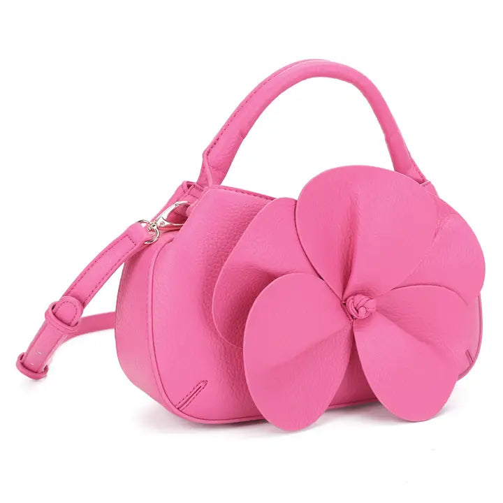 Sweet Petals Handbag - Fuchsia