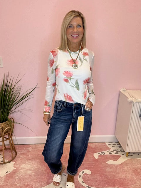 Risen High Rise Boyfriend and Barrel Jeans