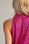 Glitter Halter Neck Top - 2 Colors
