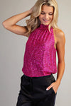 Glitter Halter Neck Top - 2 Colors