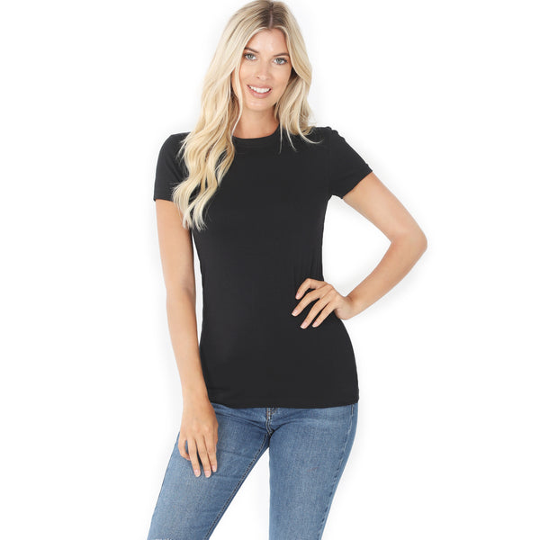 Basic Crew Neck Short Sleeve Tee