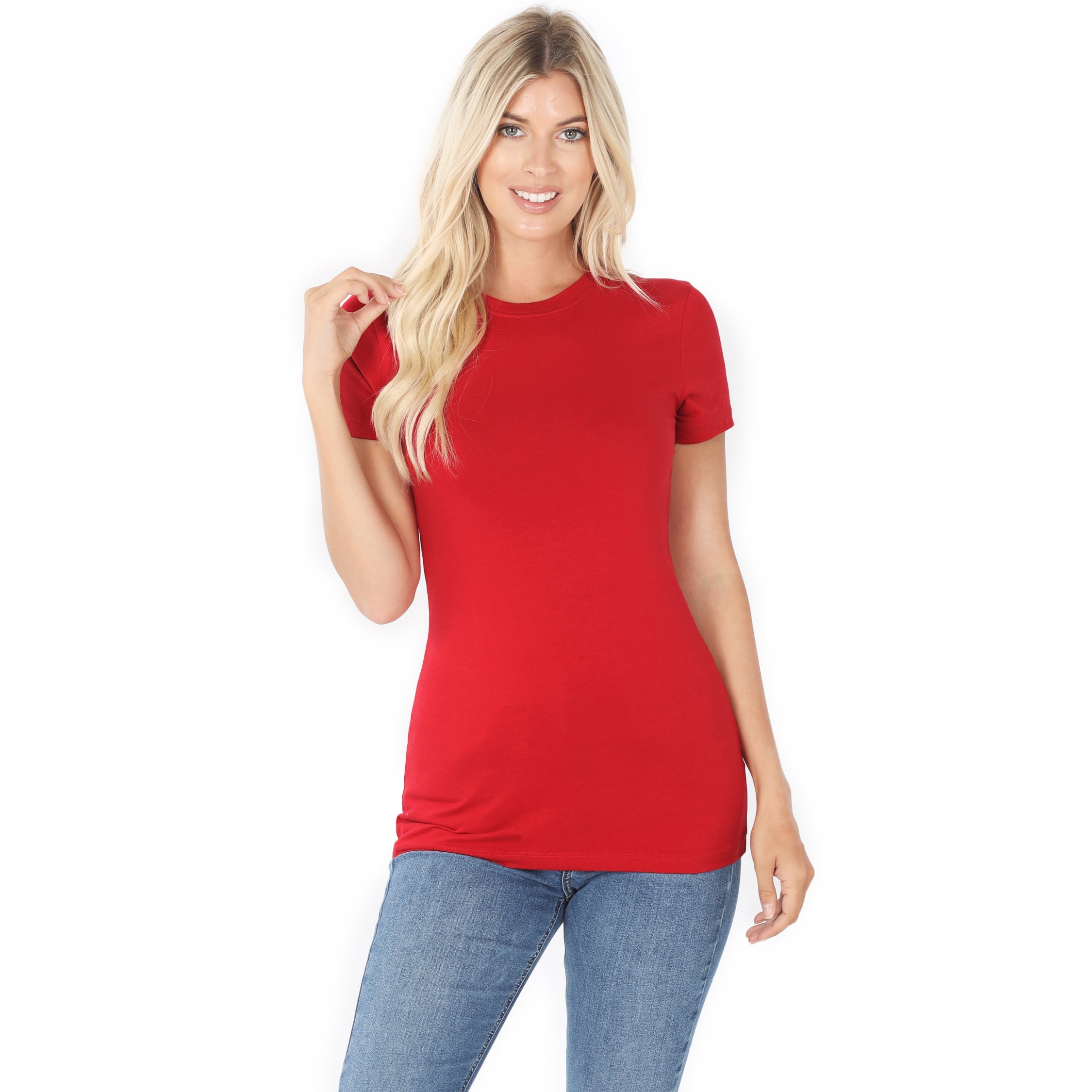 Basic Crew Neck Short Sleeve Tee