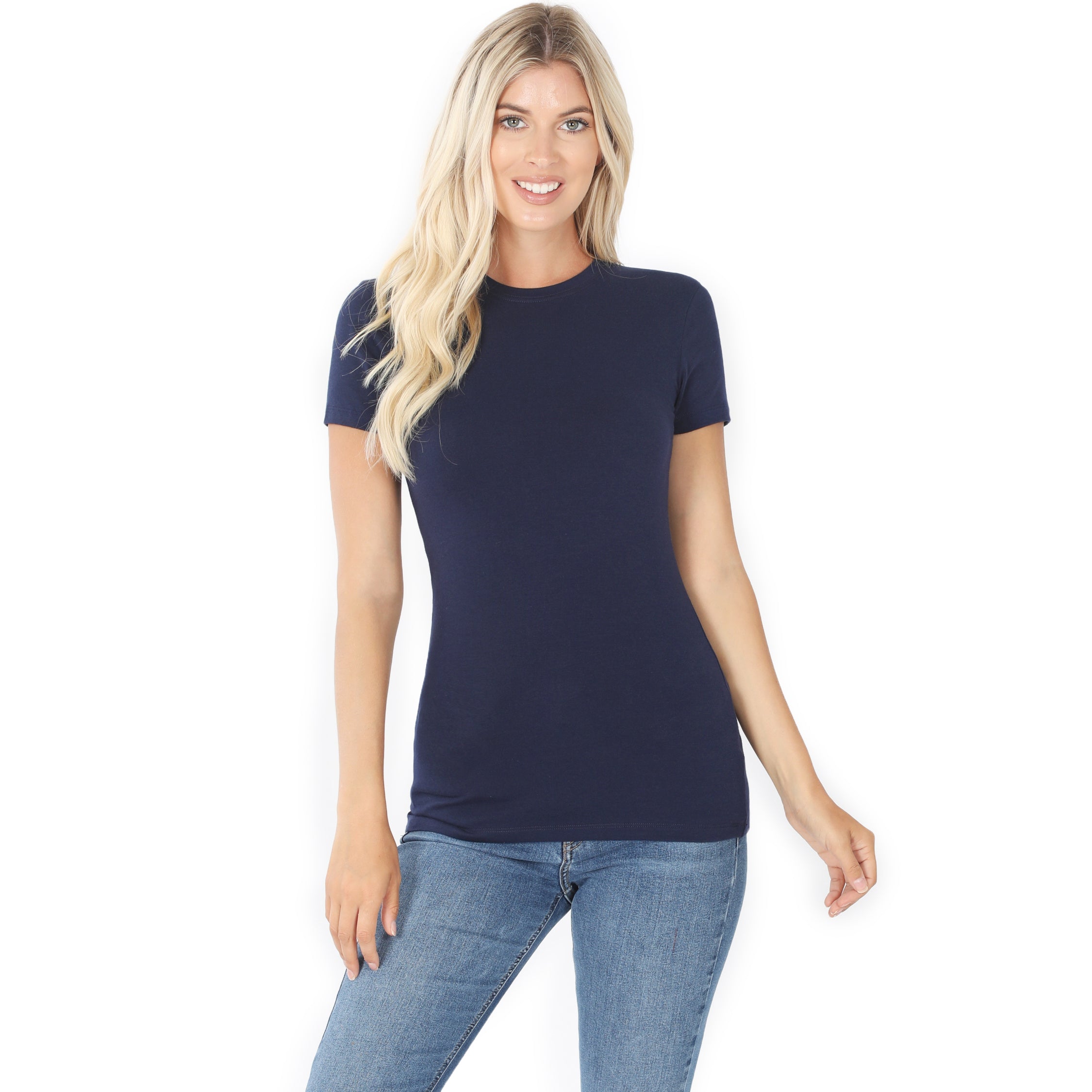 Basic Crew Neck Short Sleeve Tee