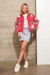 Garment Washed Corduroy Sequin Jacket Football