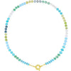Gemstone Candy Bead Rainbow and Charm Collector Necklace - 3 Options