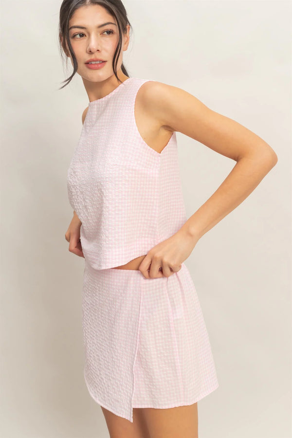 Pretty in Pink Gingham Set