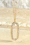 Rhinestone Pendant Necklace