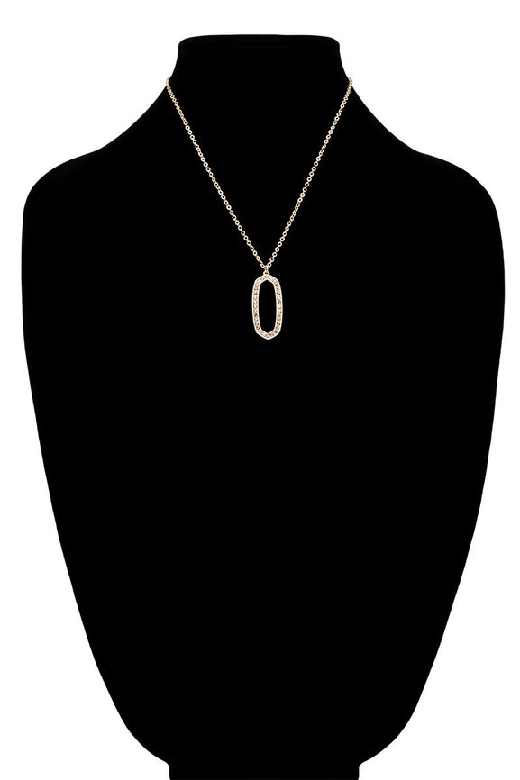 Rhinestone Pendant Necklace