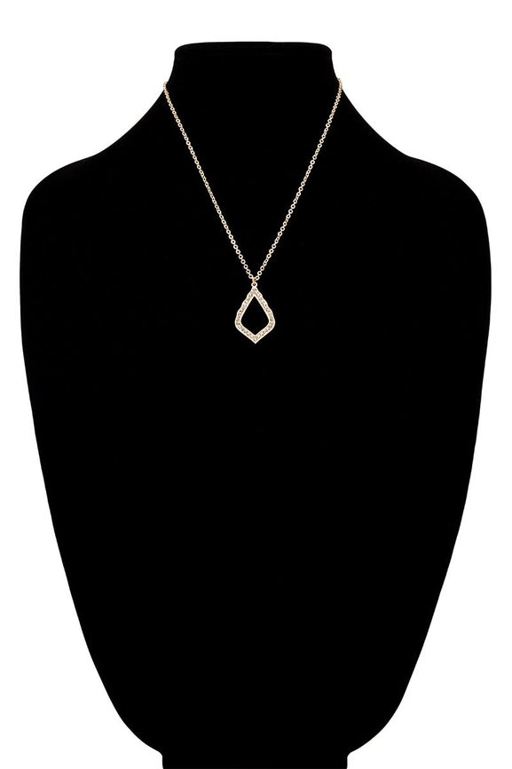 Rhinestone Pendant Necklace