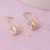Gold Dipped Mini Rectangle Drop Earrings
