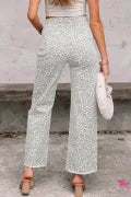 Pretty Wild Leopard Pants - Gray