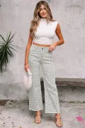 Pretty Wild Leopard Pants - Gray