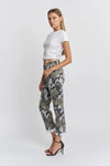 Mica High Rise Straight Crop W/ Camo Print
