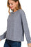 Soft Melange Hacci Round Neck Long Slv Tee