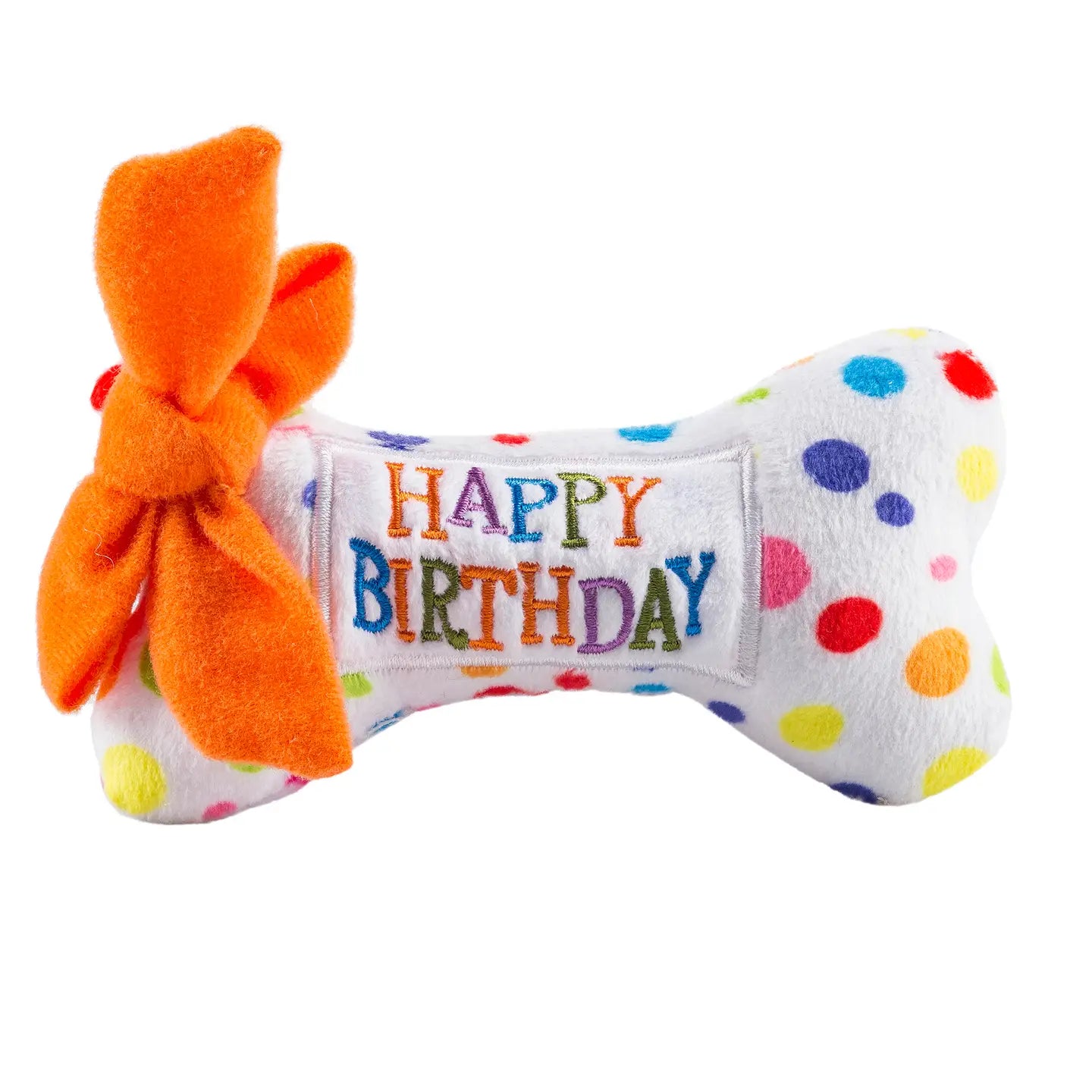 Happy Birthday Bones Squeaker Dog Toy - XL