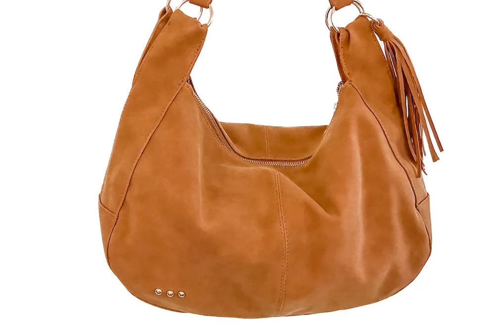 Hazel Hobo Shoulder Bag with Tassel