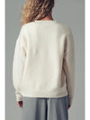Heart Appliqué Knit Sweater
