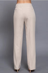 High Waist Long Pants - Sand Taupe