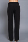 High Waist Long Pants - Black